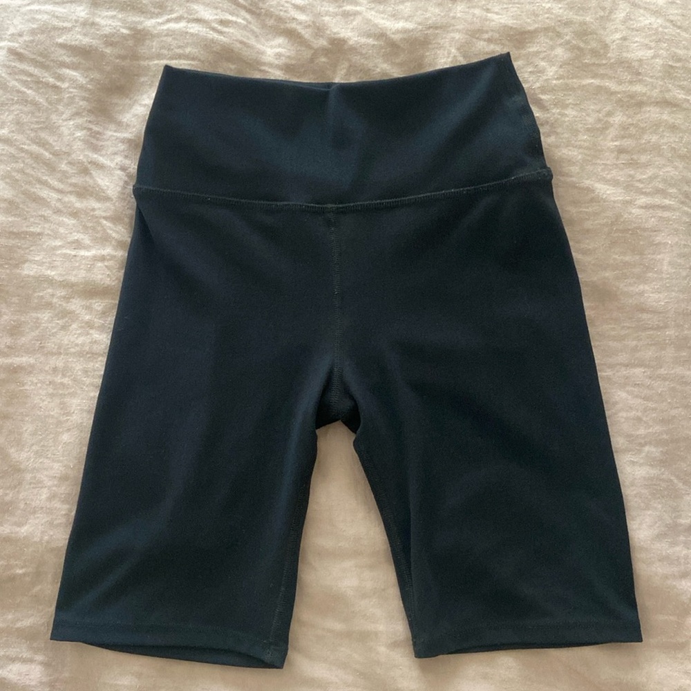 Black Joah Brown Biker Shorts